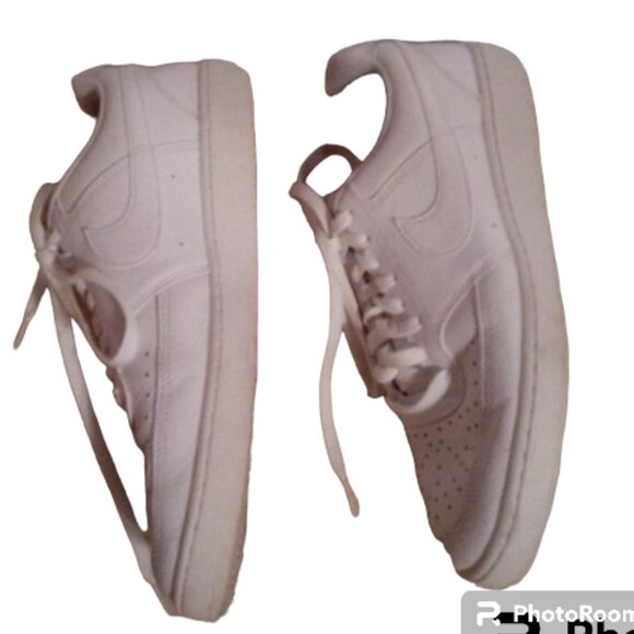 Nike white Court Vision sneakers sz 10 - Picture 3 of 9